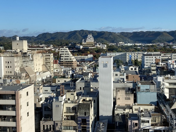 ホテルから姫路城