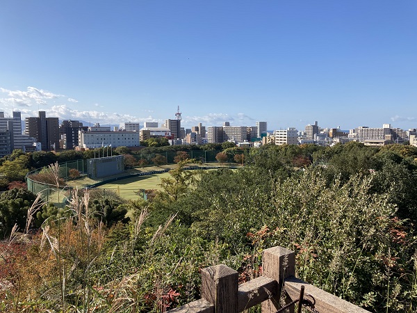 明石城　天守台からの景色
