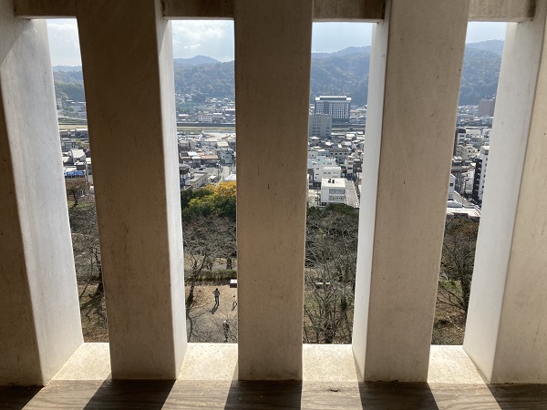 津山城　備中櫓　中から景