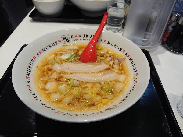 神座ラーメン」新大阪店 こんにゃくラーメン