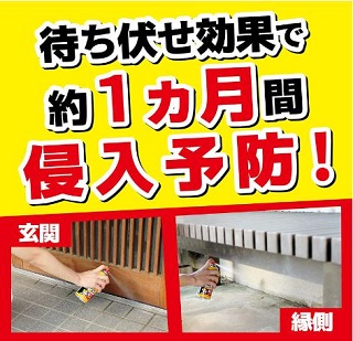 ムカデキンチョール 駆除・忌避スプレー侵入予防